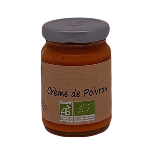 Crème de poivron Bio bocal 90g