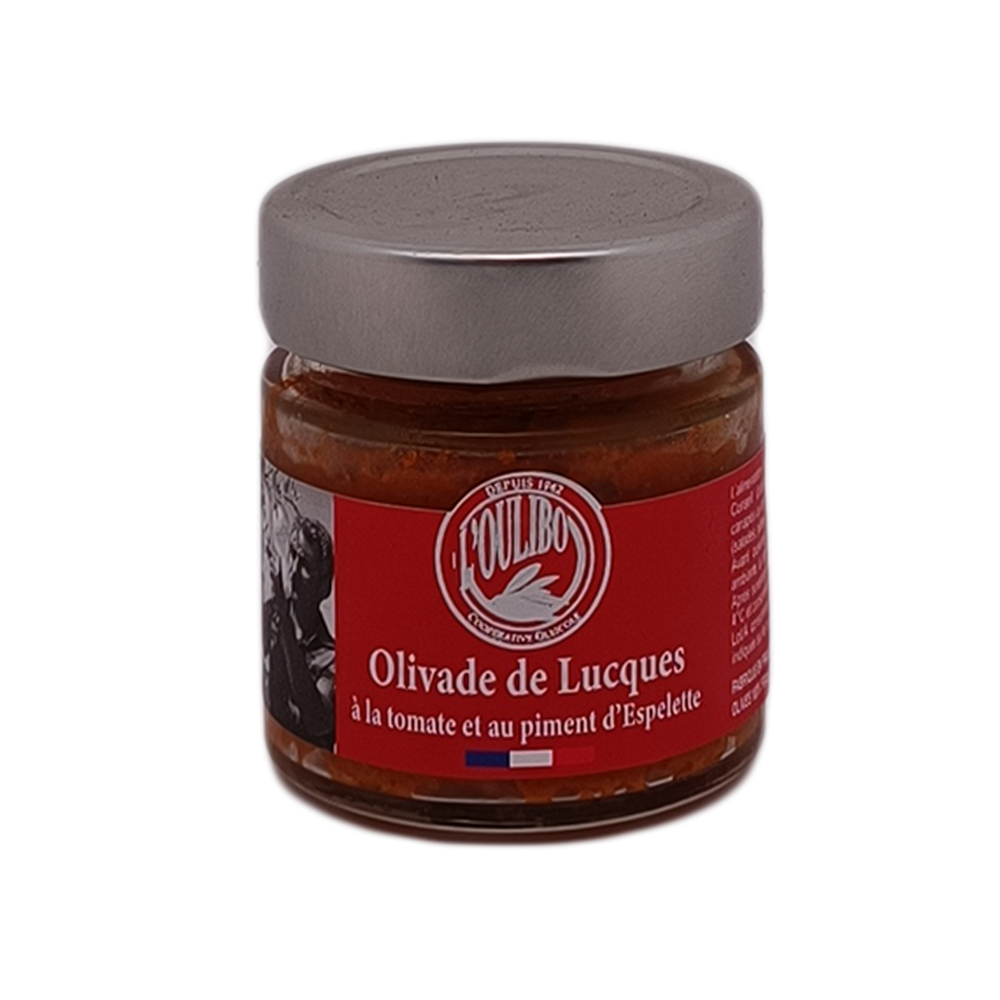 Olivade de Lucques Tomate & Piment d'Espelette bocal 100g