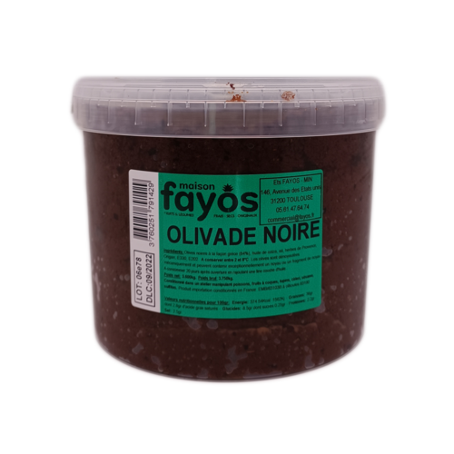 Olivade noire seau 3,6kg