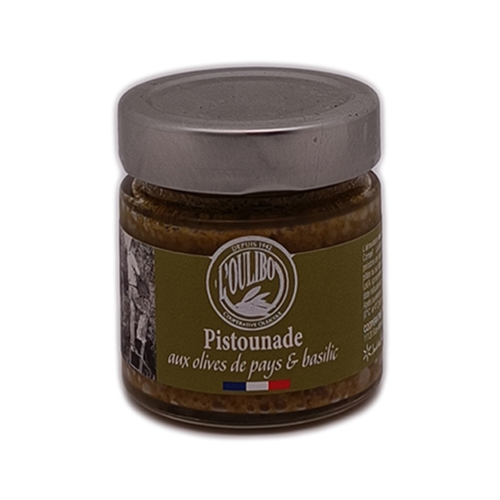 Pistounade aux olives de pays & basilic bocal 100g