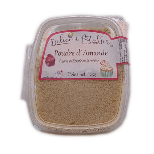 Poudre d'amande barquette 125g