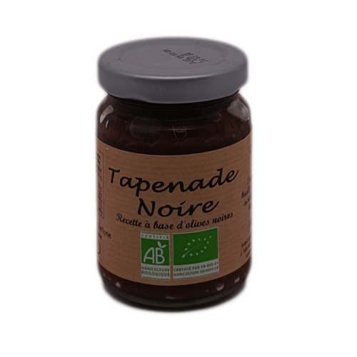 Tapenade d'Olives noires Bio bocal 90g